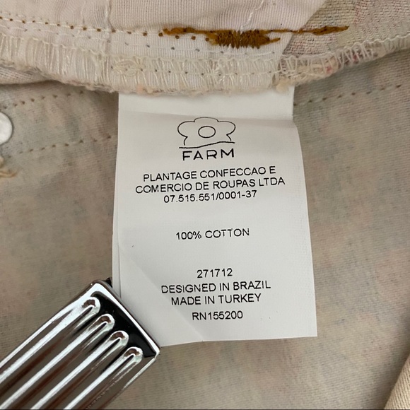 NEW Anthropologie Farm Rio High Rise Denim Shorts - Picture 7 of 8